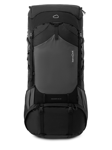 Картинка рюкзак туристический Kanrock Charger 90+15 Charcoal Black - 4