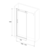 Душевая дверь Good Door GALAXY WTW-110-C-B 110x195