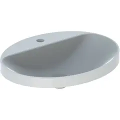 Geberit VariForm Раковина встраиваемая в столешницу овальной формы, 60х48 см, с отв. под смеситель, без отв. перелива фото