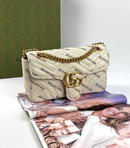 Маленькая сумка Gucci GG Marmont The Hacker Project белый