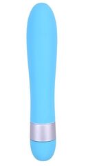 Голубой классический вибратор Precious Passion Vibrator - 17 см. - 