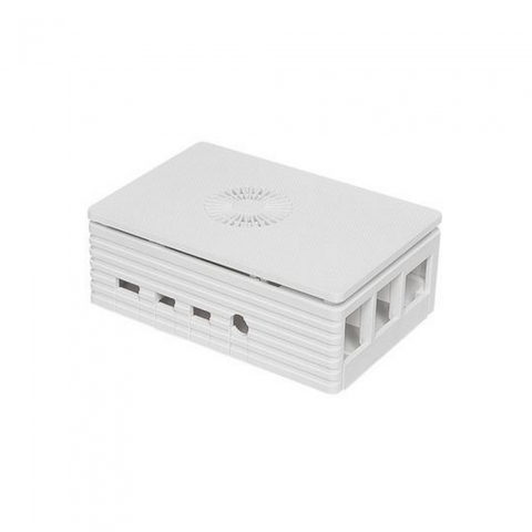 RA595   Корпус ACD  White Injection Molding Case Supporting 3007 Fans for Raspberry 4B