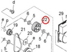 Шестерня привода A4EU218100 Idling Gear 83T KONICA MINOLTA AccurioPress 6120
