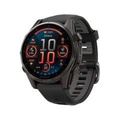 Умные часы Garmin Fenix 8, 43мм, Amoled Sapphire Carbon Gray DLC Titanium Black / Pebble Gray (010-02903-21)