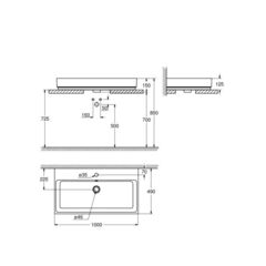 Раковина 100 накладная Grohe Euro CUBE 3947500H