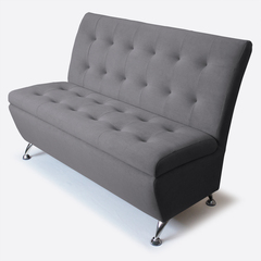 NEW! Диван прямой "Форма" Dream Grey (серый) с декоративной прошивкой 120 см