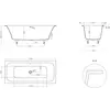 Salini 103213G Ванна S-Sense ORLANDA AXIS 170x75 глянцевая