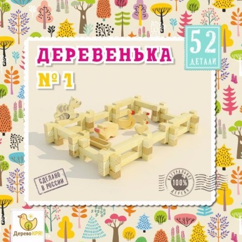 Конструктор Дерево кря! Деревенька №1 dk-007