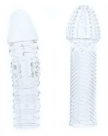 Комплект из 2 прозрачных насадок на пенис PENIS EXTENDER PACK - Dream Toys MenzStuff 21691