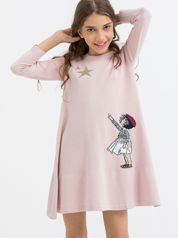 Платье розовое для девочки арт. АТ574