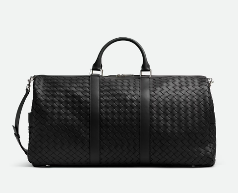 Дорожная сумка Bottega Veneta Intrecciato Duffle черный