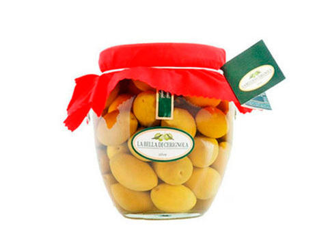 Оливки зеленые Белла ди Чериньола DOP, 580г