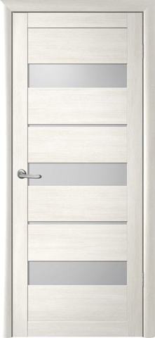 Дверь межкомнатная Альберо (Фрегат) Мегаполис Прага, цвет белый кипарис, экошпон, стекло мателюкс
