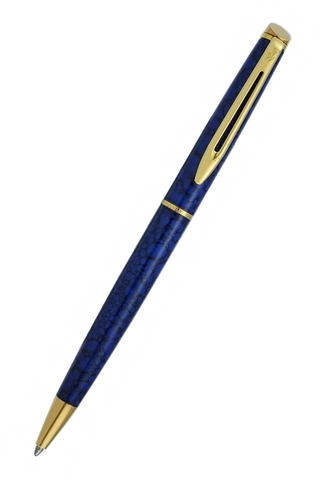 Ручка шариковая Waterman Hemisphere Lacquer Blue Marble GT (S0616210)