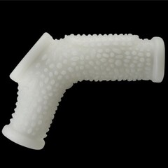 Насадка на пенис с вибрацией с рукавом для мошонки Drip Knights Ring  (13,3*2,8)