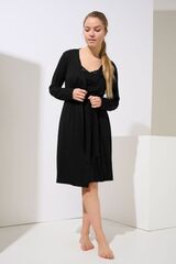 Утренний халат LISCA EVELYN 023435 | Черный