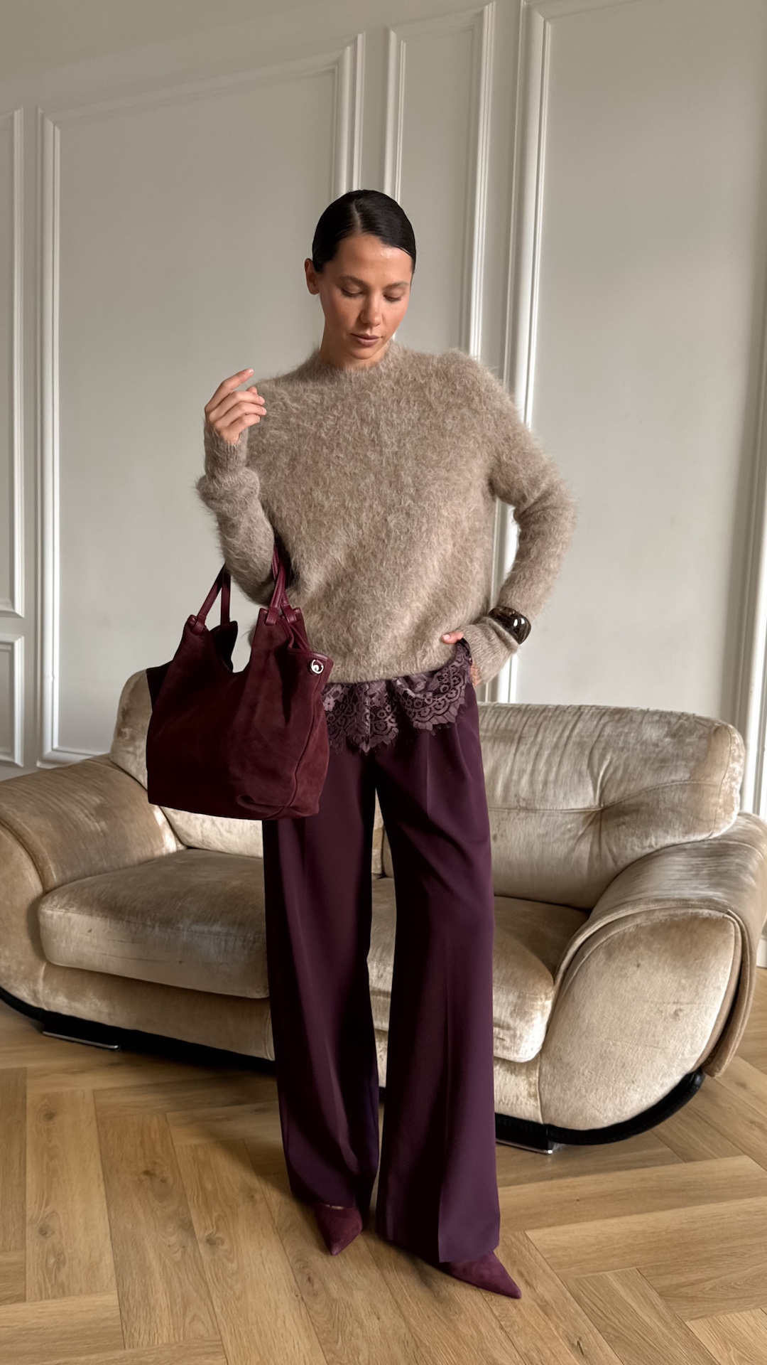 Свитер из альпаки с добавлением вискозы PREMIUM QUALITY