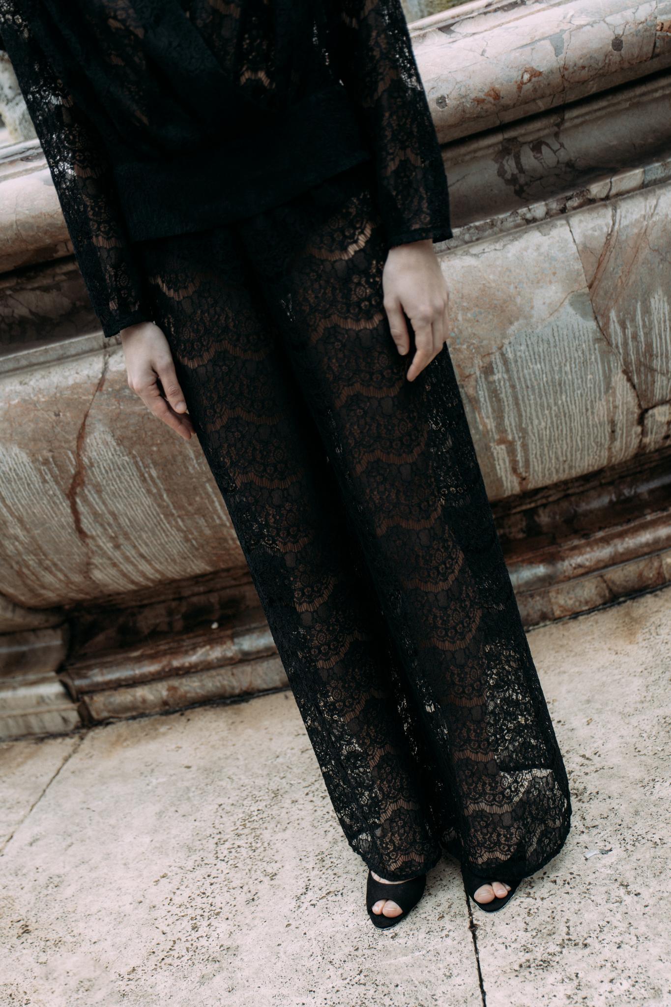 Брюки палаццо LACE