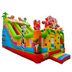 Коммерческий надувной батут «Тигриная страна 4», 8*4*5 м