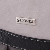 Сумка Саломея 852 мульти итальянский серо-черный