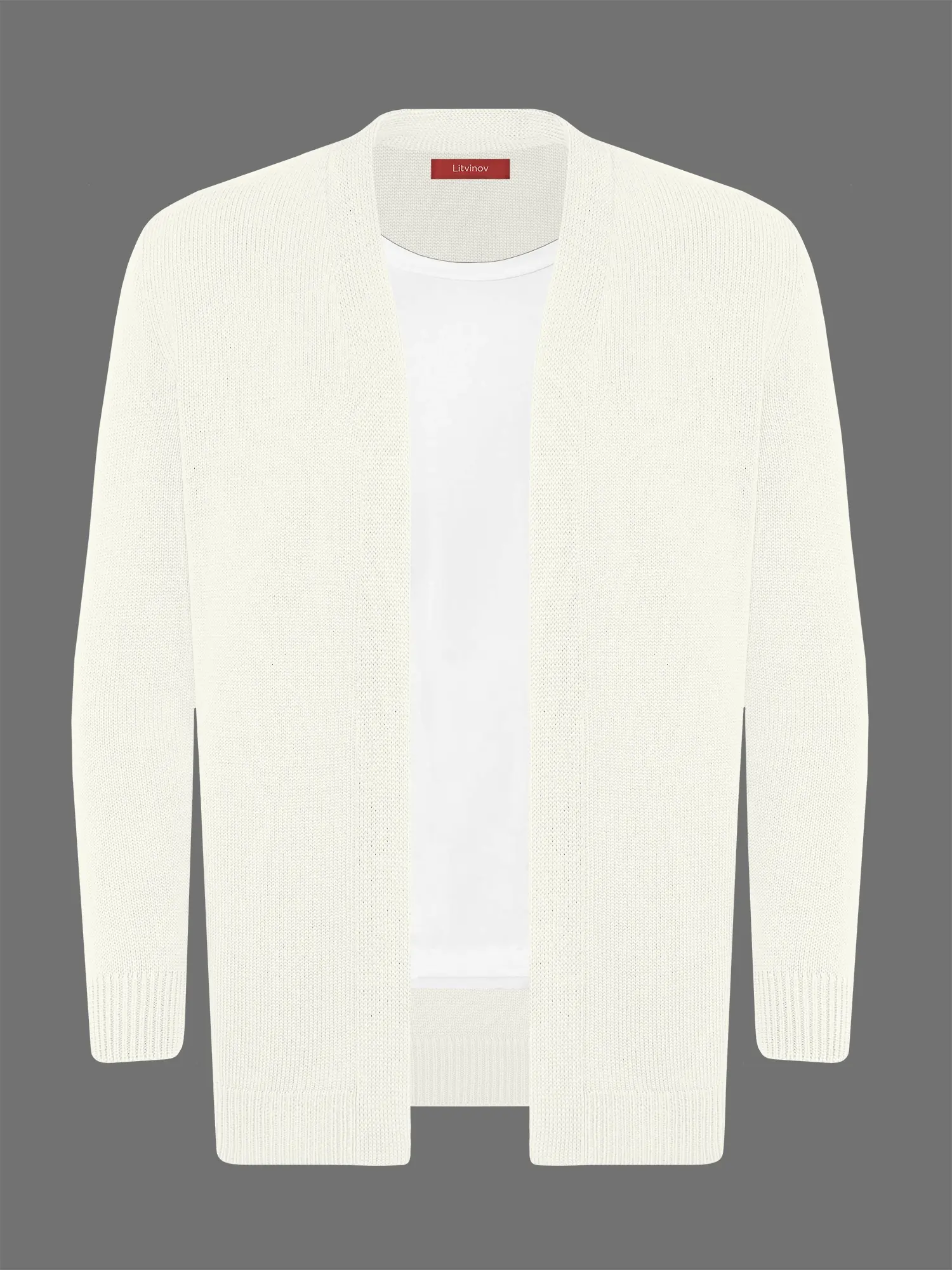 Кардиган с планкой из мягкой шерсти