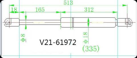 Амортизатор багажника JETT V21-61972