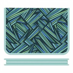 
          Папка 1 отделение, А4 230х325х25 мм, Пчелка, пластик, дизайн с двух сторон, молния вокруг, "Зеленый узор"