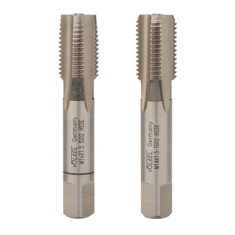 Метчик М14х1,5 (Комплект 2шт) DIN2181 HSSE 6h 70мм a=9,0 Volkel 56356