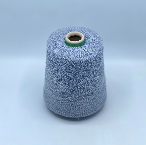 Loro Piana, Cashmere 2/27 1350м, 100%Кашемир, Бело-голубое мулине, 37951