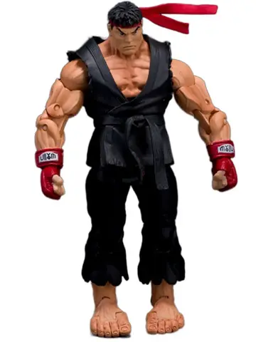 Фигурка Рю в черном из игры Уличный боец