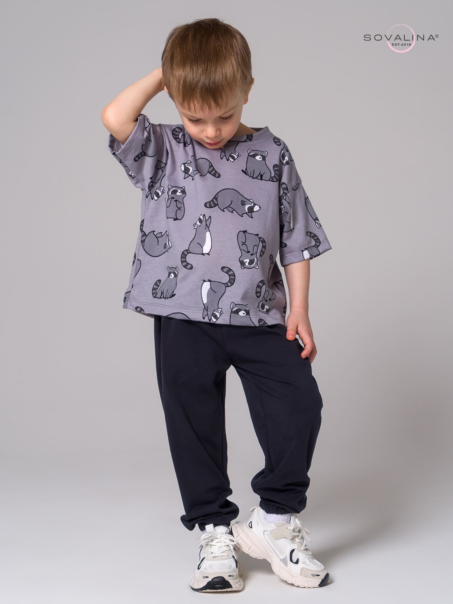 Костюм Daily men енотики серые-антрацит