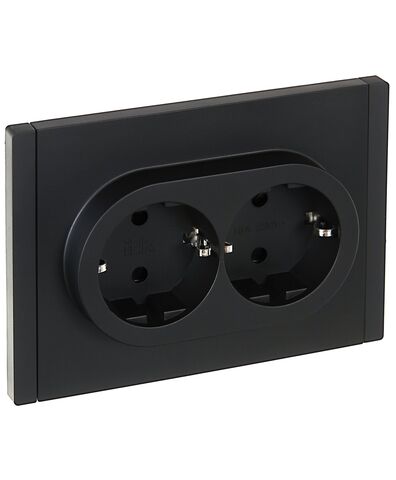 FORTE&PIANO Роз. 2-я с з/к з/ш б/к 16А FP123 чер. IEK