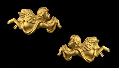 Силиконовые молды ангел левый и правый. набор № 333