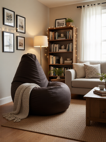 Кресло-мешок «Груша» Велюр коричневый XXXXL