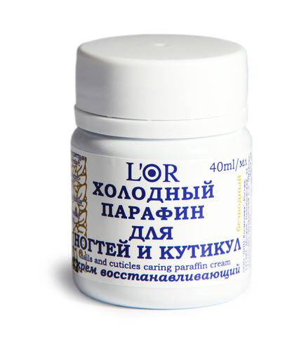 L'OR Крем Парафин Холодный для Ногтей и Кутикул Восстанавливающий 40мл