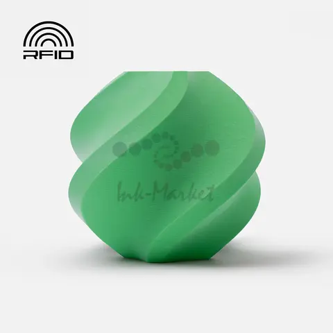 Пластик для 3D-печати Bambu Lab PLA Matte, 1.75 мм, 1 кг, зелёный, на катушке, A01-G1-1.75-1000-SPL