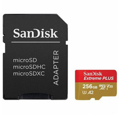 Карта памяти microSDXC 256GB SanDisk Class 10 UHS-I A2 C10 V30 U3 Extreme Plus