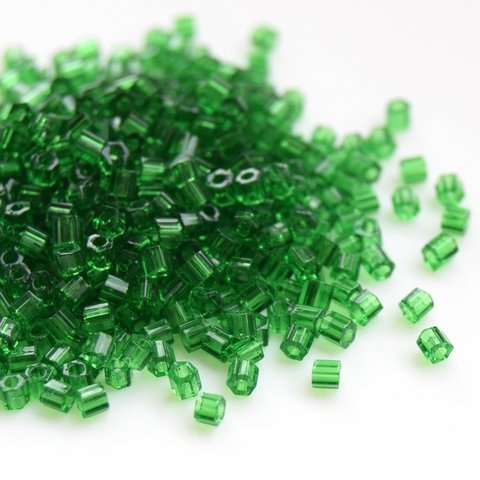 Бисер Тохо Hexagon 11/0 0007B темно-зеленый