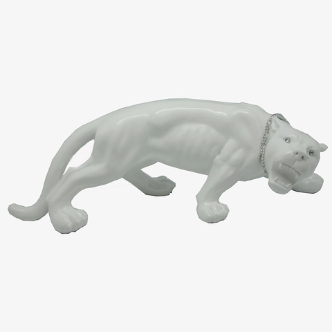 Статуэтка Decor Леопард маленький белый 86515W