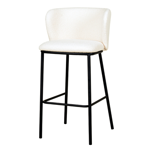 Стул барный Bergenson Bjorn Foggy букле молочный