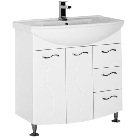 Aquanet Моника 186771 Тумба под раковину, цвет: белый