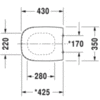 Сиденье для унитаза Duravit D-Code 0067310000