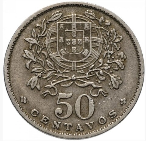 Португалия 50 сентаво 1927-1986 (случайный год) VF-XF