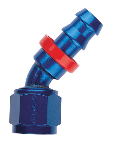 536-4510D Фитинг угловой, JIC/UNF 7/8 x 14, AL, синий, 45°, AN10 Goodridge