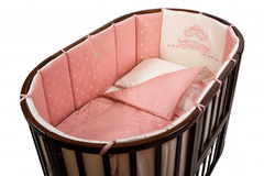 Комплект в кроватку Nuovita "Prestigio Atlante", 6 предметов. (rosa / розовый)