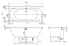 Ванна квариловая Villeroy&Boch Oberon 2.0 170x75 см UBQ170OBR2DV-01