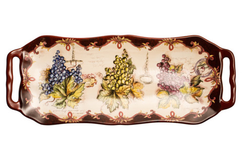 Блюдо прямоугольное Certified Int Виноделие 40x15см