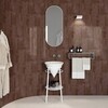 Kerama Marazzi CO.mi.P.42/WHT Зеркало CONO овальное 42, белое матовое