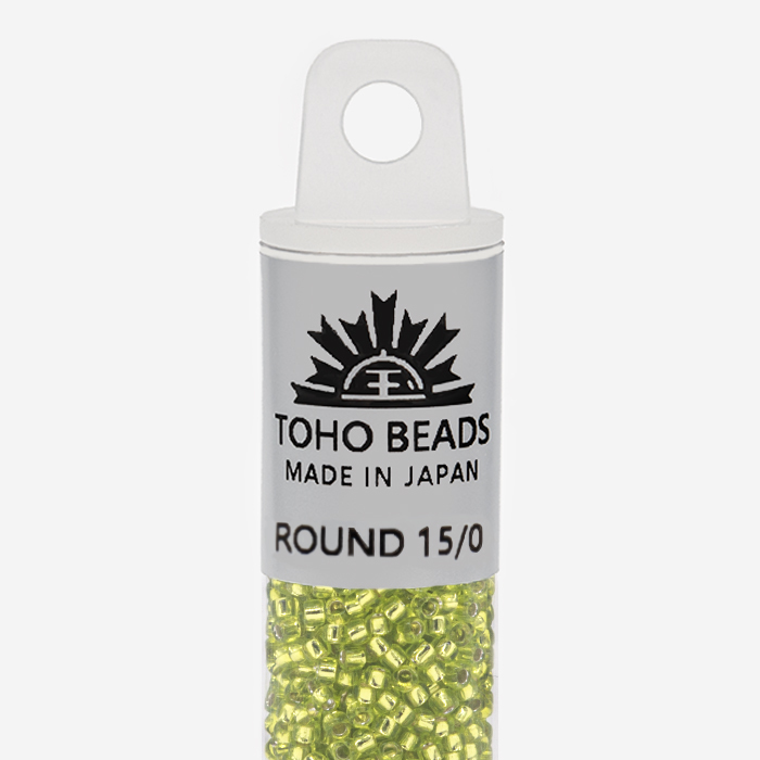 Японский бисер TOHO Round 15/0 (№24), с внутренним серебрением, прозрачный