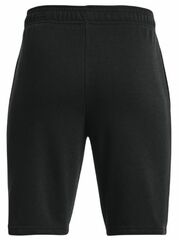 Детские теннисные шорты Under Armour Boys' UA Rival Terry Shorts - black/mod gray